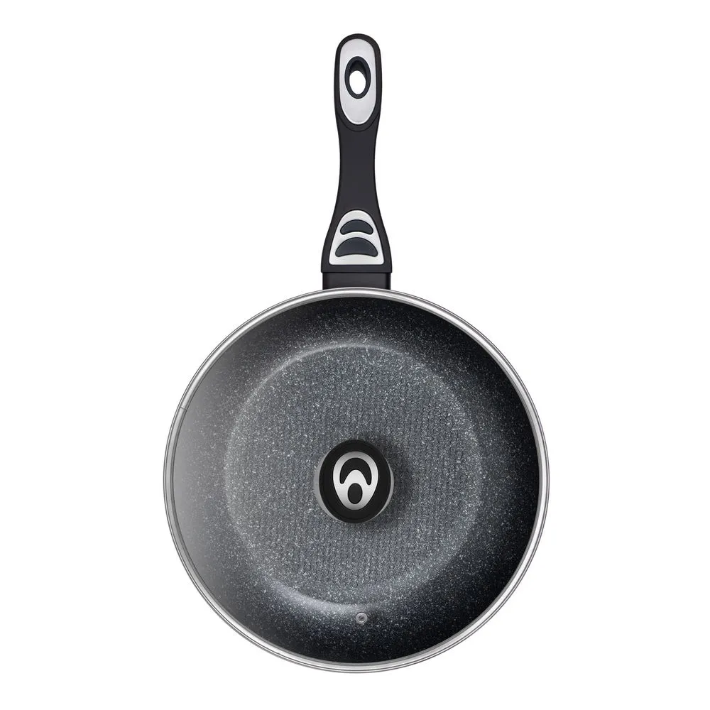 Tigaie RESTO 93154, 28cm, Negru