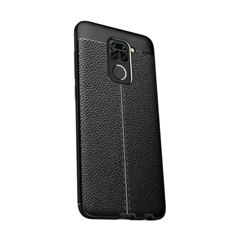 Husă Xcover RedMi 9 - Leather, Negru