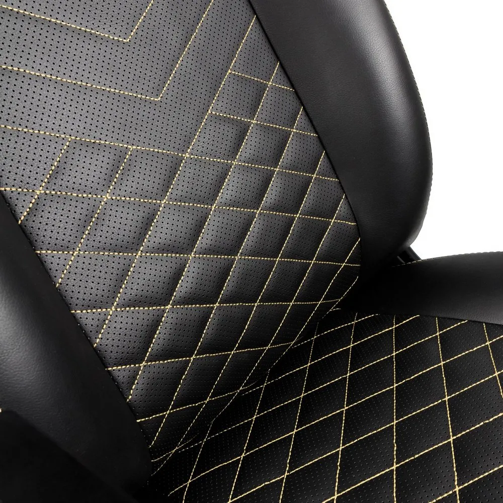 Scaun Gaming Noblechairs Icon, PU Piele, Negru/Auriu