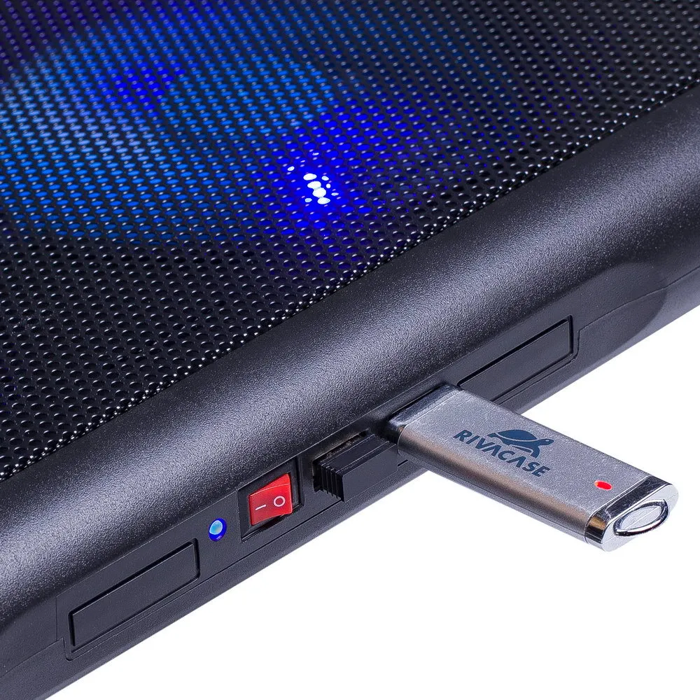 Suport de răcire pentru laptop RivaCase 5557, 17,3", Negru