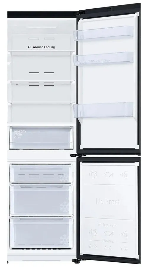 Frigider Samsung RB34T670FBN/UA, All-Around cooling, Negru