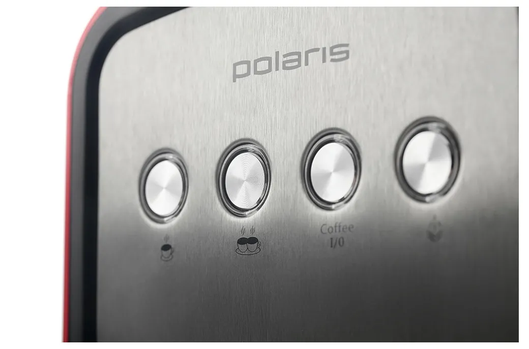 Espressor manual Polaris PCM1516E, 850W, Roșu