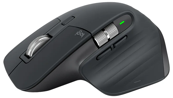 Wireless Mouse Logitech MX Master 3, Optical, 200-4000 dpi, 7 buttons, Bluetooth+2.4GHz, Graphite
