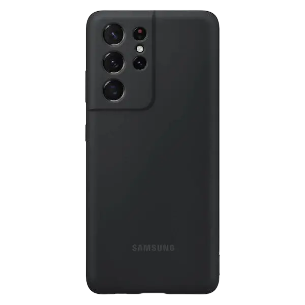Husă Samsung Silicone Cover for Galaxy S21 Ultra, Negru