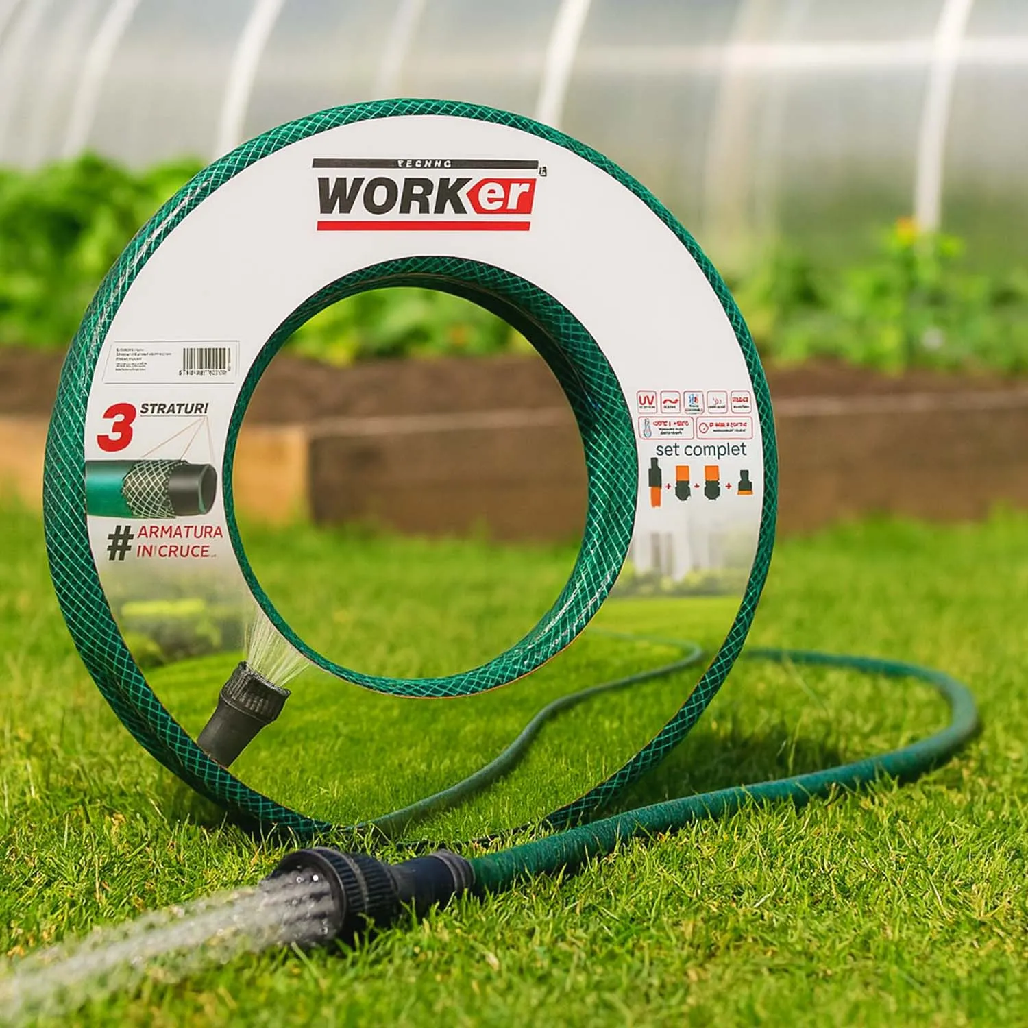 Furtun de gradina TECHNOWORKER PVC 1/2x20m