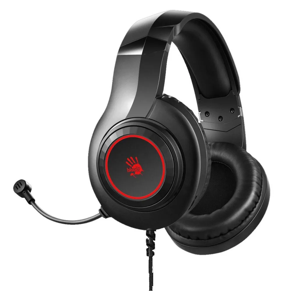 Căști gaming Bloody G220S, USB, Negru