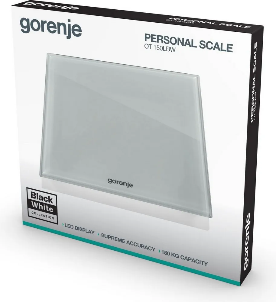 Cântar de podea Gorenje OT150LBW, Alb