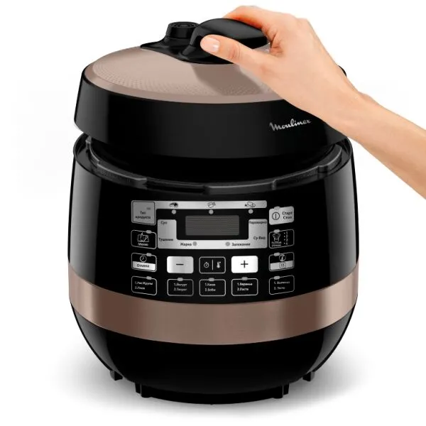 Aparat de gătit multifuncțional Moulinex Quickchef CE430A32, Negru