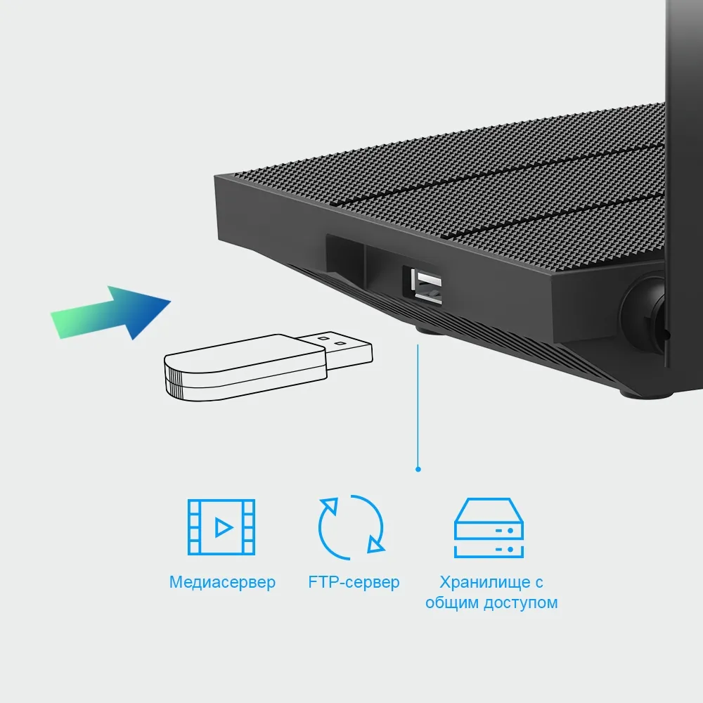 Router fără fir TP-LINK Archer C6U, Negru