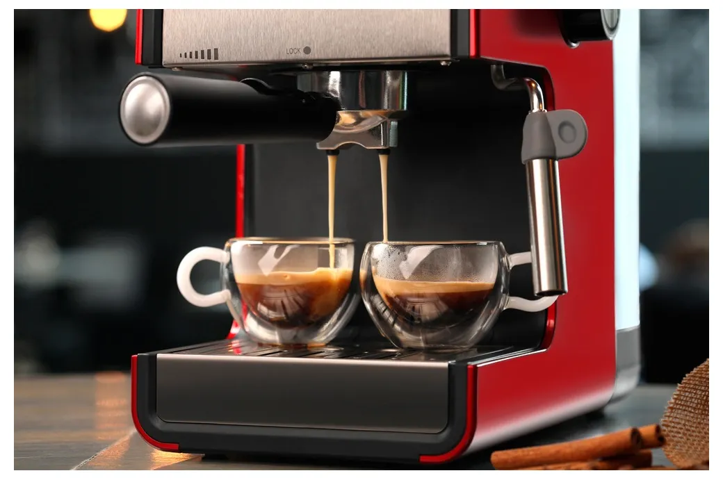 Espressor manual Polaris PCM1516E, 850W, Roșu
