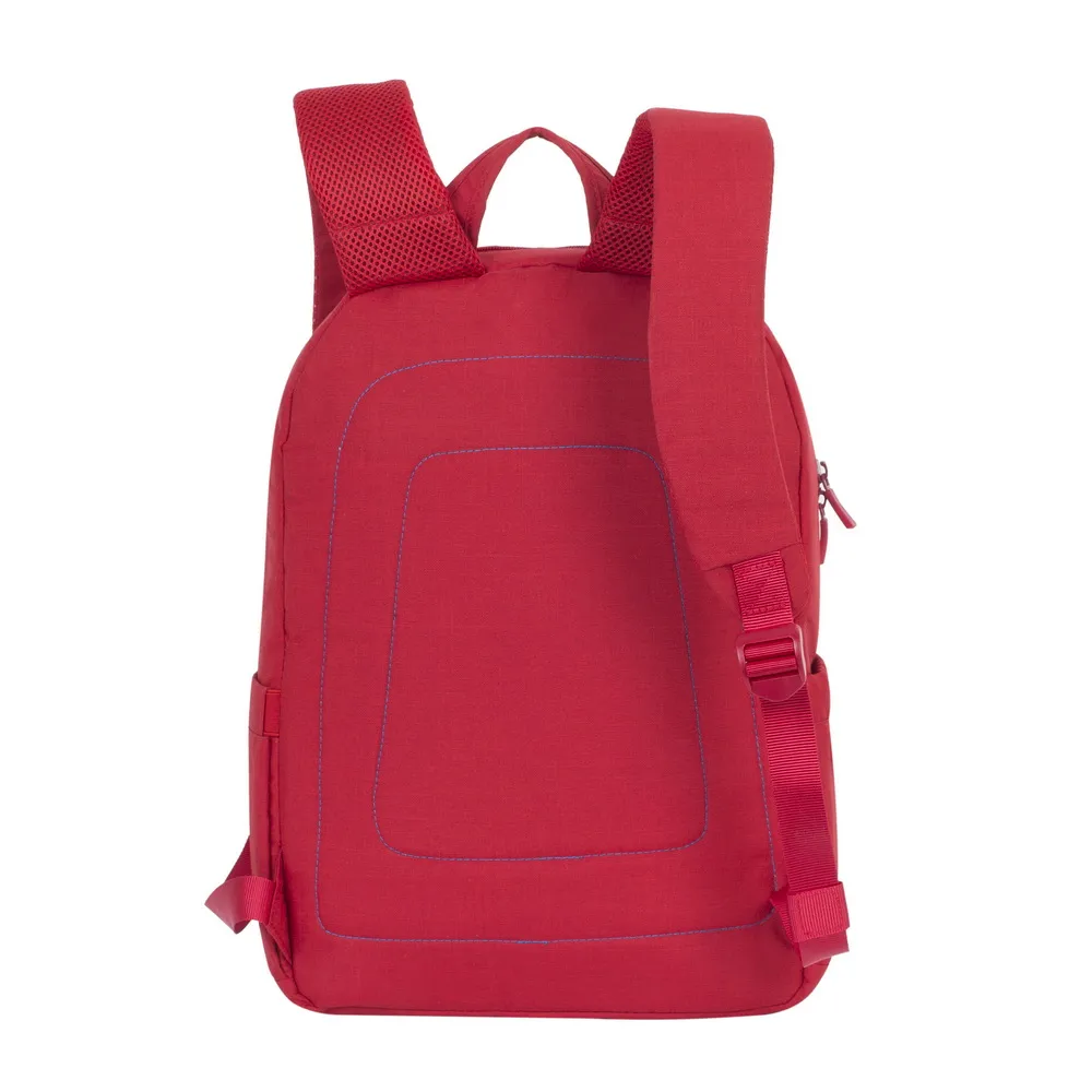 Rucsac pentru Laptop RivaCase Canvas, 15.6", Poliester, Roșu