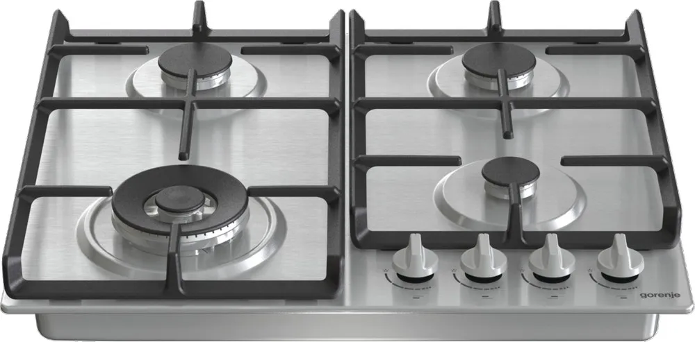 Plită pe gaz Gorenje GW 641 EX, Oțel inoxidabil