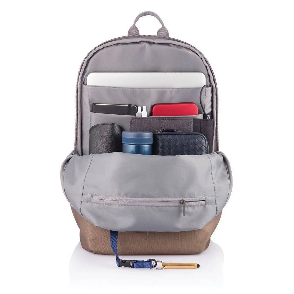 Rucsac pentru Laptop Bobby Soft, 15.6", Textil, Cafeniu