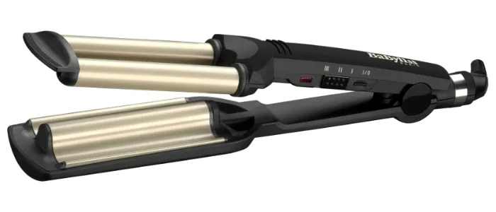 Ondulator de păr BaByliss Easy Waves C260E, Negru | Auriu