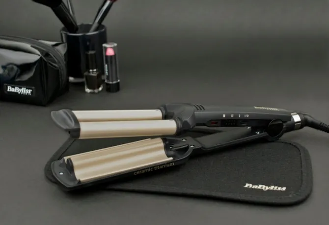 Ondulator de păr BaByliss Easy Waves C260E, Negru | Auriu