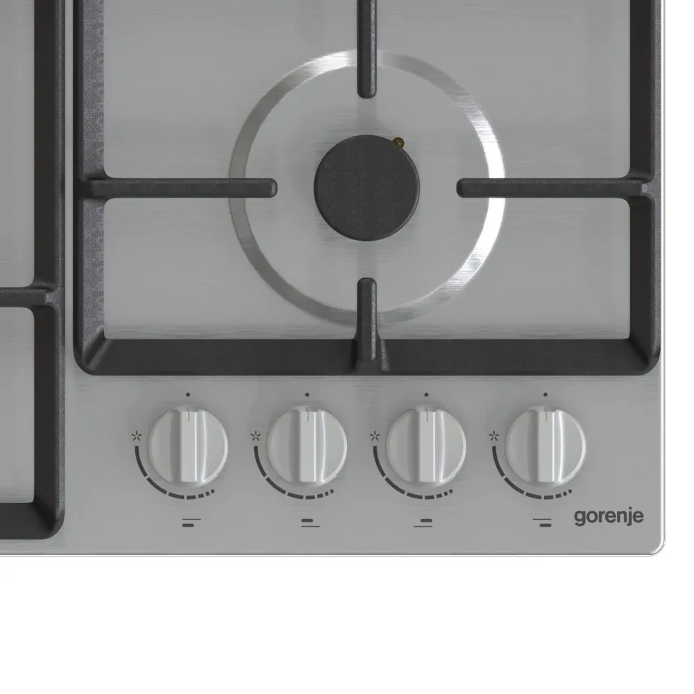 Plită pe gaz Gorenje GW 641 EX, Oțel inoxidabil