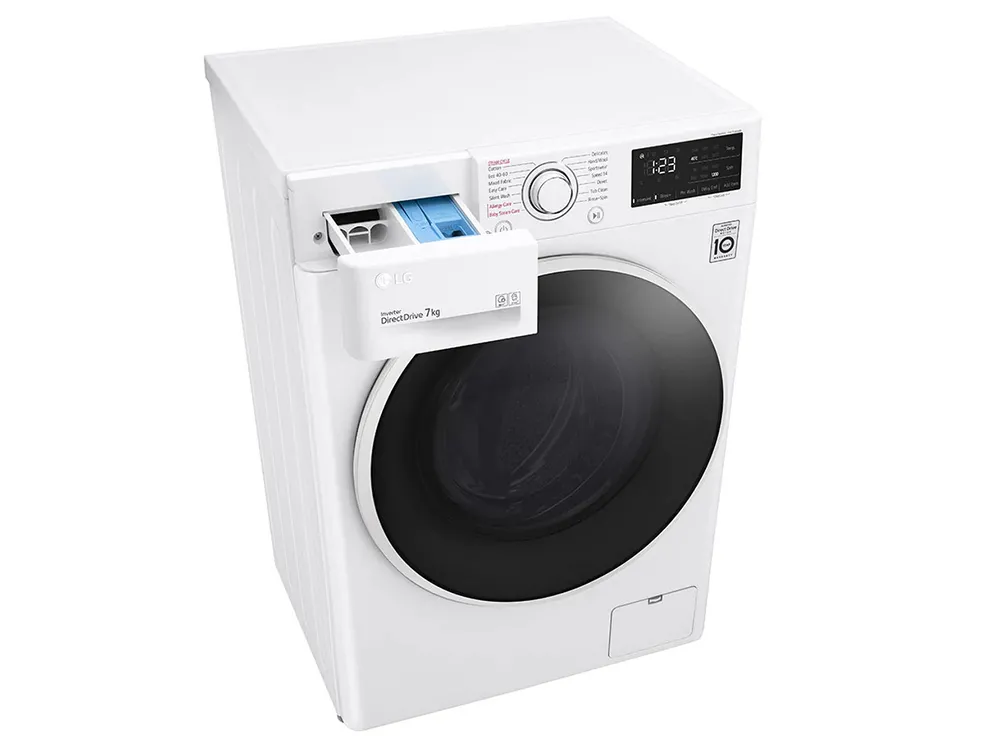 Mașină de spălat LG F2WV3S7AIDD, 7kg, Alb