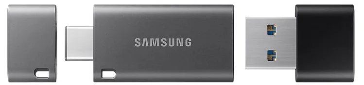 Memorie USB Samsung DUO Plus, 64GB, Negru/Gri