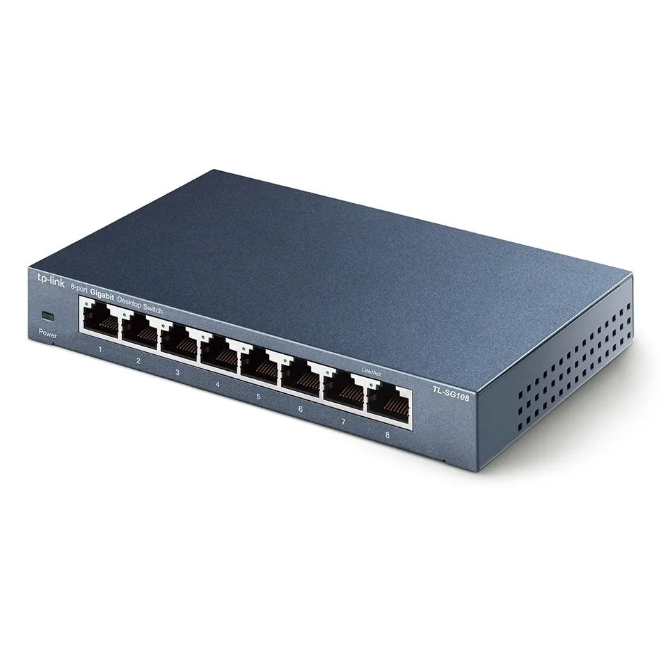 Switch de rețea TP-LINK TL-SG108, 8x 10/100/1000 Mbps