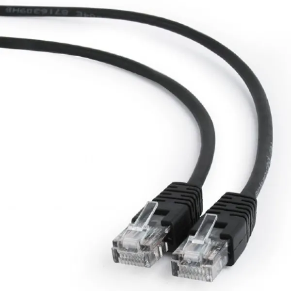 Patch cord Cablexpert PP12-0.25M, CAT5e UTP, 0,25m, Negru