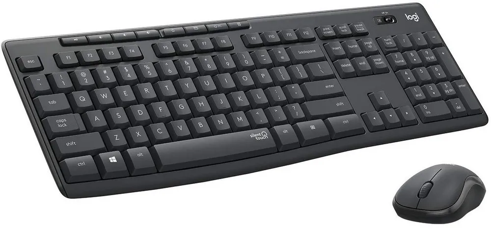 Set Tastatură + Mouse Logitech MK295, Fără fir, Negru