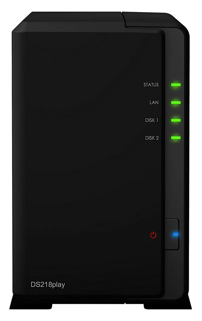 Stocare atașată la rețea SYNOLOGY DS218play, Negru