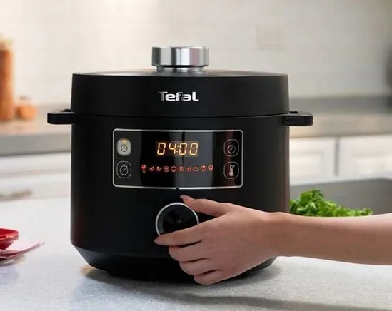 Aparat de gătit multifuncțional sub presiune Tefal CY754830, Negru