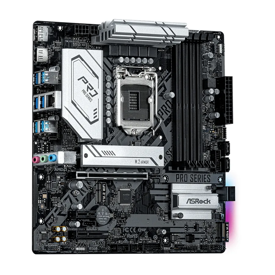 Placă de bază ASRock H570M PRO4, LGA1200, Intel H570, Micro-ATX