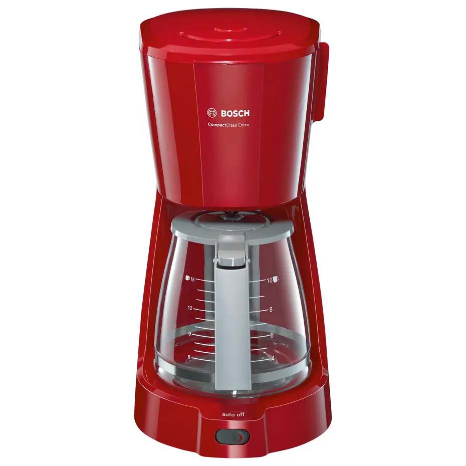 Cafetieră Bosch CompactClass TKA3A034, 1100W, Roșu