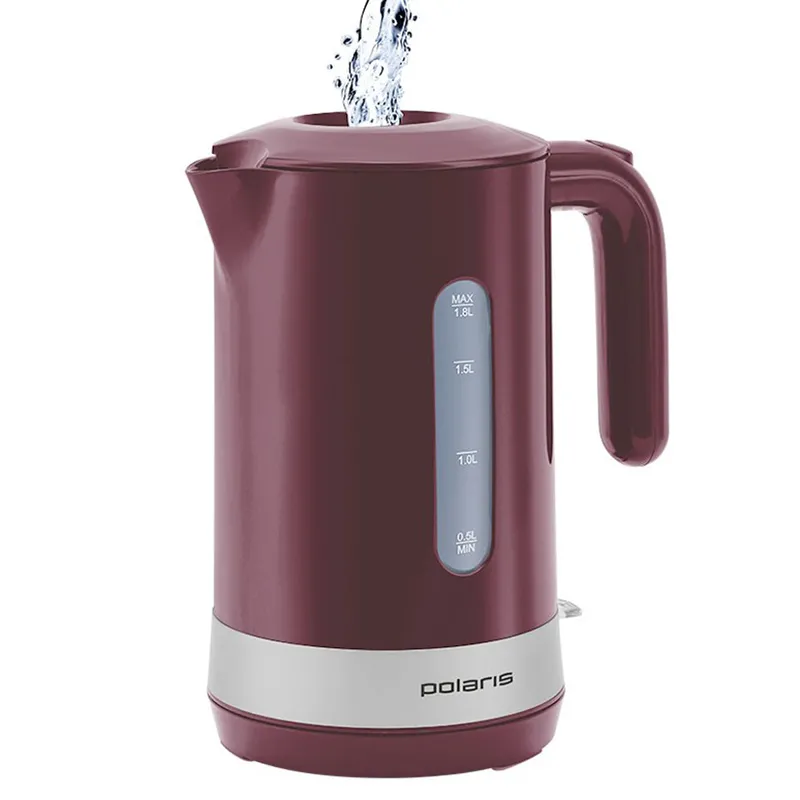 Fierbător electric Polaris PWK 1803C, Bordo