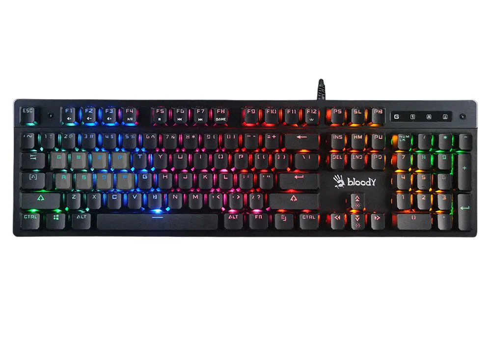 Tastatură Bloody B500N, Cu fir, Negru