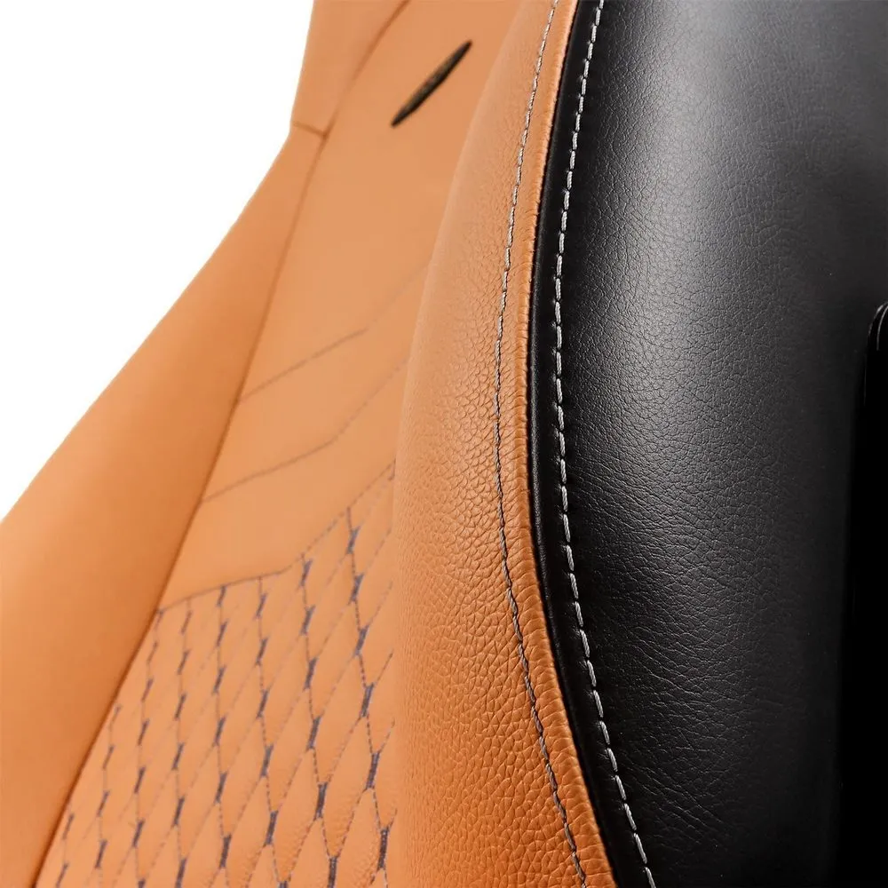 Scaun Gaming Noblechairs Icon, Piele naturală, Coniac/Negru