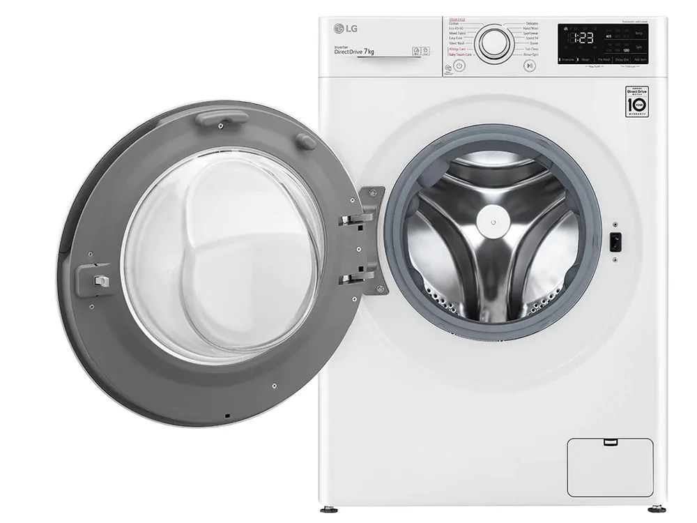 Mașină de spălat LG F2WV3S7AIDD, 7kg, Alb
