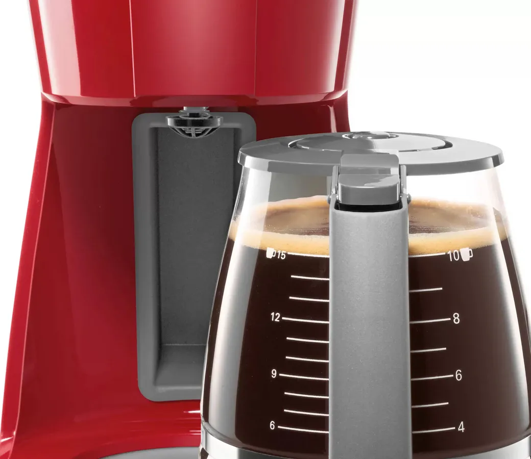 Cafetieră Bosch CompactClass TKA3A034, 1100W, Roșu