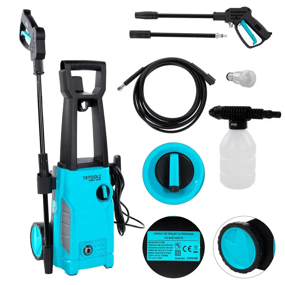 Masina de spalat cu presiune Detoolz 135bar 1600W