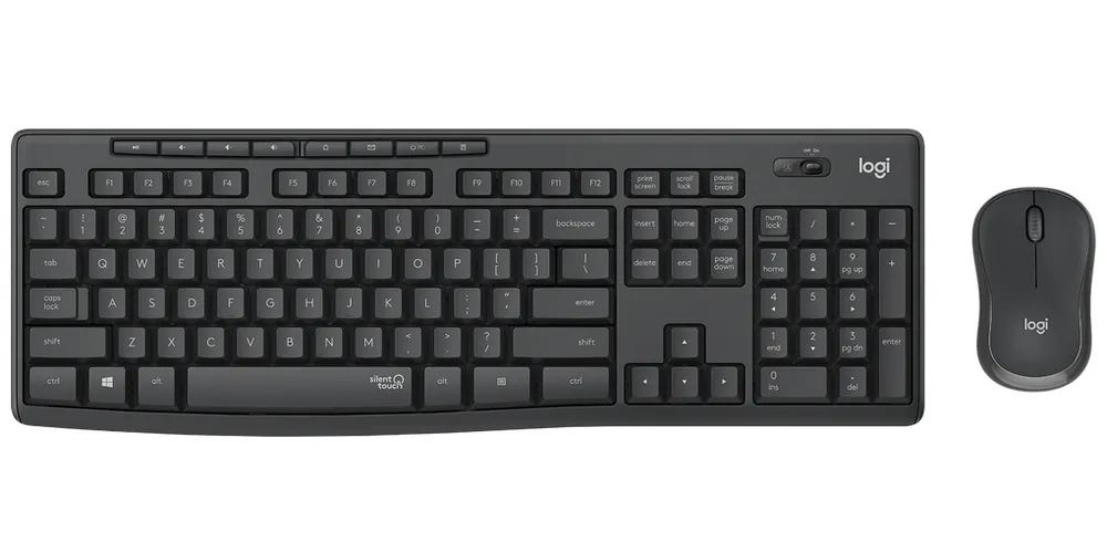 Set Tastatură + Mouse Logitech MK295, Fără fir, Negru