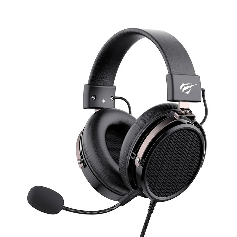 Căști gaming Havit H2030d, Cu fir, Negru