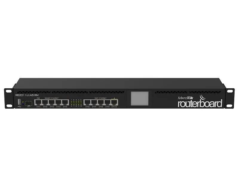 Router MikroTik RB2011UiAS-RM, Negru