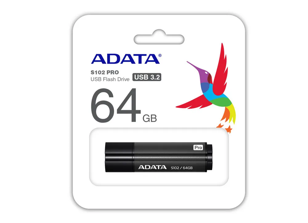 Memorie USB ADATA S102 Pro, 64GB, Gri