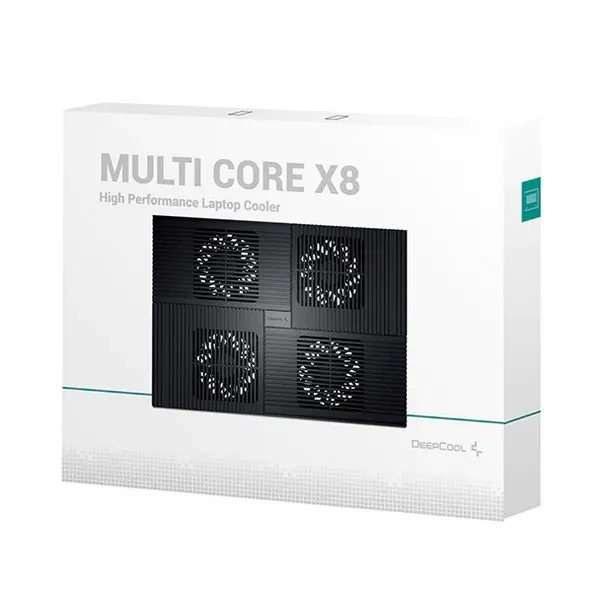 Suport de răcire pentru laptop Deepcool MULTI CORE X8, 17", Negru