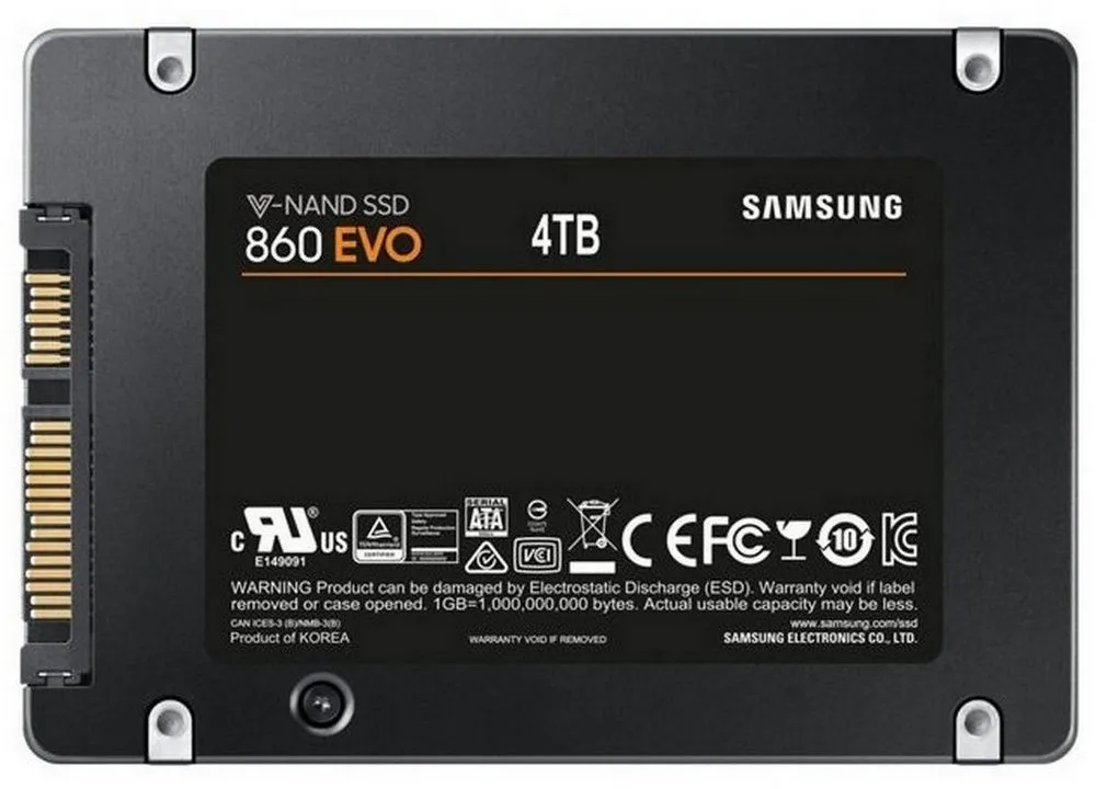 Unitate SSD Samsung 860 EVO  MZ-76E4T0, 4000GB, MZ-76E4T0BW