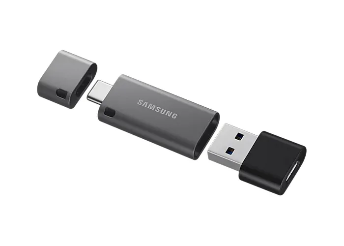 Memorie USB Samsung DUO Plus, 64GB, Negru/Gri