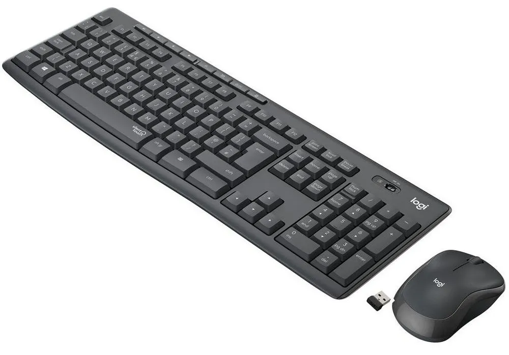 Set Tastatură + Mouse Logitech MK295, Fără fir, Negru