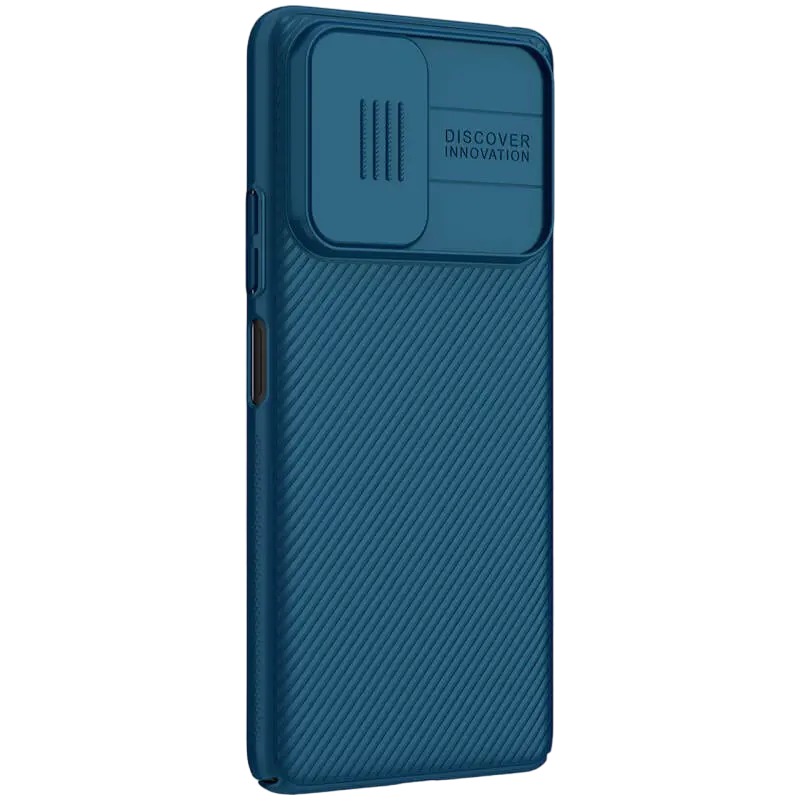 Husă tip carte Nillkin Redmi Note 10 - Camshield, Albastru