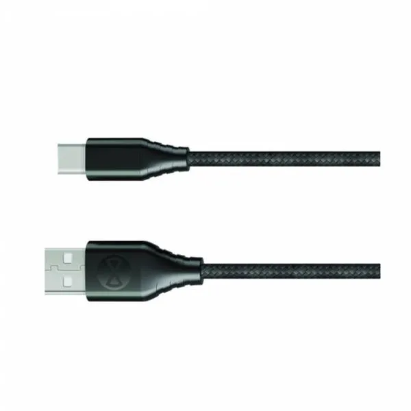 Cablu încărcare și sincronizare Forever Type-C Cable (1.5M), USB Type-A/USB Type-C, 1,5m, Negru