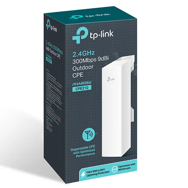 Punct de acces exterior TP-LINK CPE210, 300 Mbps, Alb