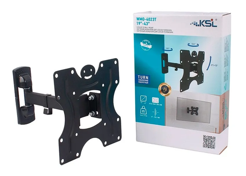 Suport TV de perete KSL WMO-4023T, Negru