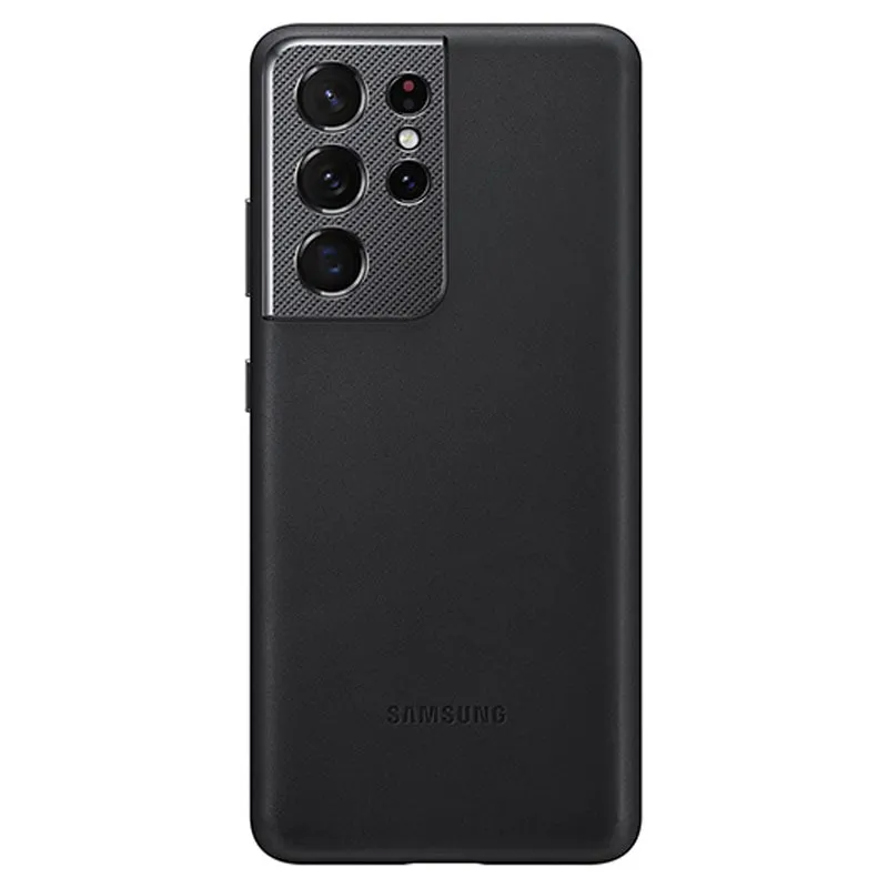Husă Samsung Leather Cover for Galaxy S21 Ultra, Cafeniu