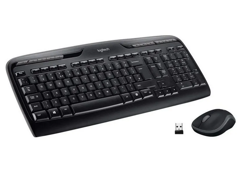 Set Tastatură + Mouse Logitech MK330, Fără fir, Negru