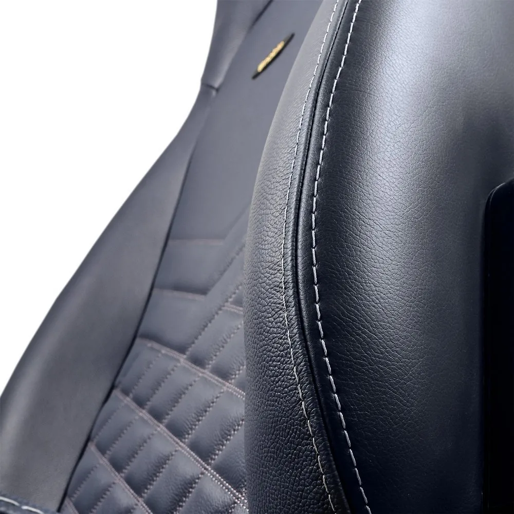 Scaun Gaming Noblechairs Icon, Piele naturală, Albastru închis